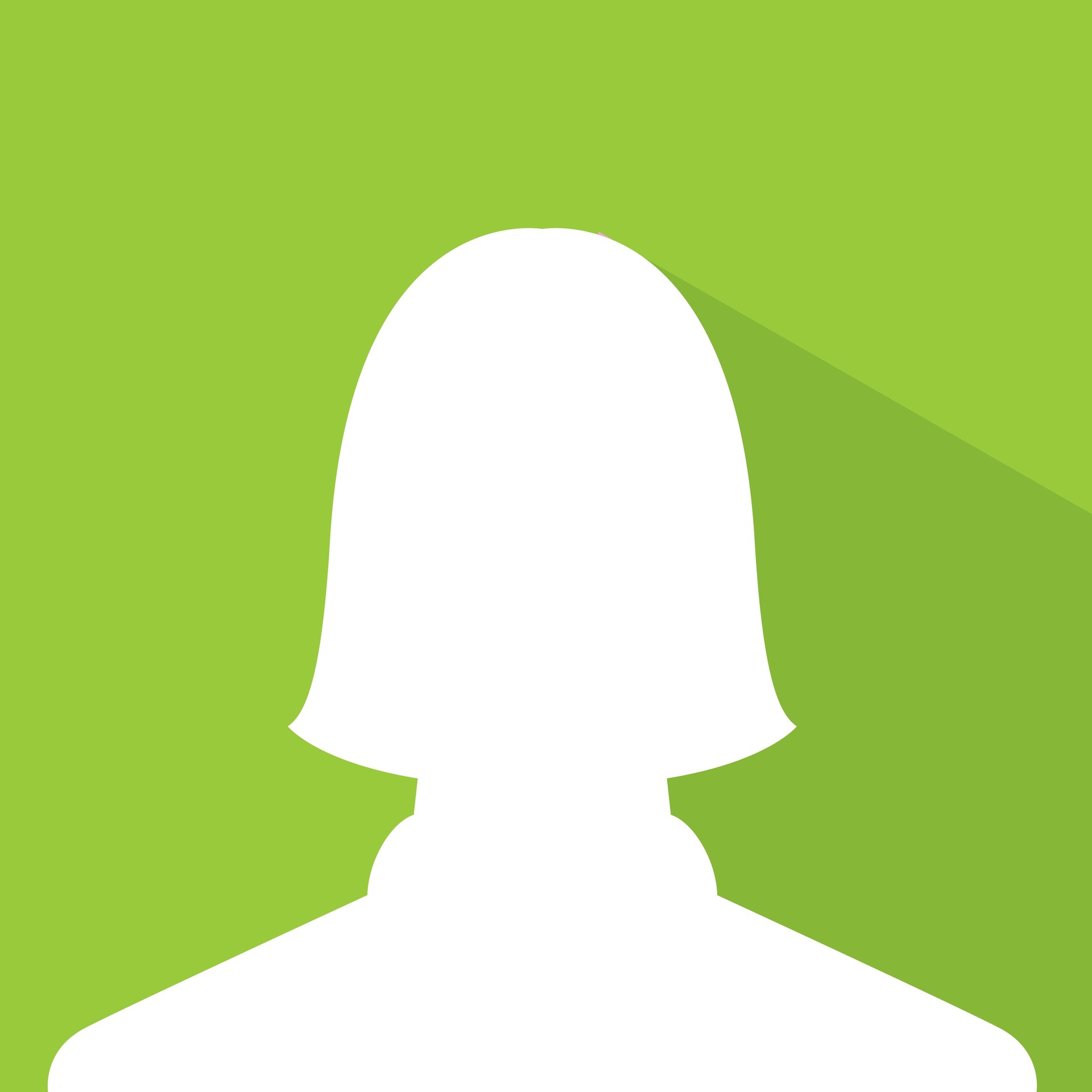 female avatar profile picture green earth volunteer member, silh